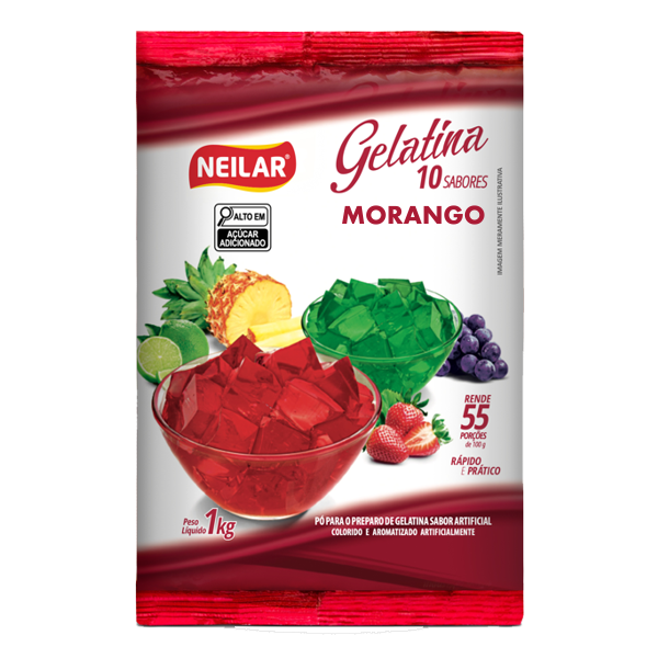 Gelatina Morango